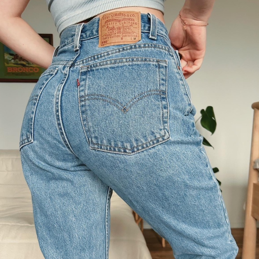 Levi's Women's High Rise 505 Vintage Blue Jeans